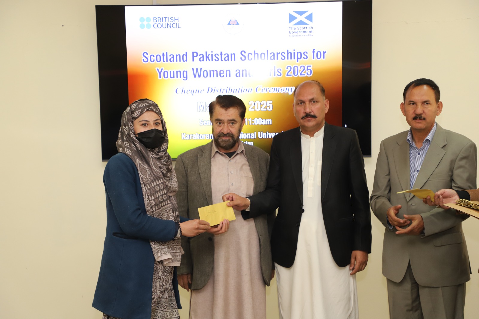 Scottish Cheques Distributes Among 17 Female Students of KIU