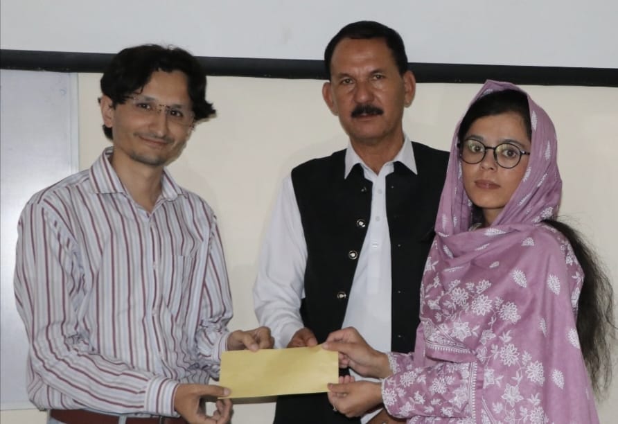 Cheque Distributes Among 32 Flood Affected Students of KIU Ghizer Campus