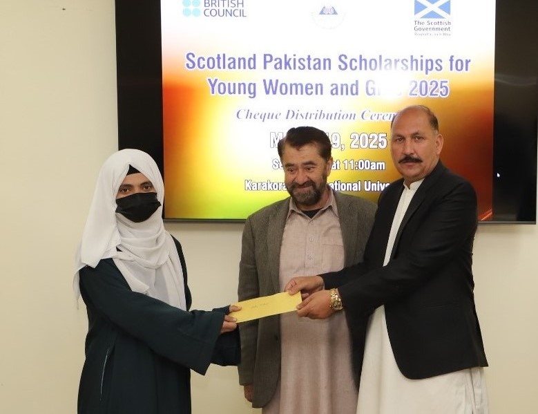 Scottish Cheques Distributes Among 17 Female Students of KIU